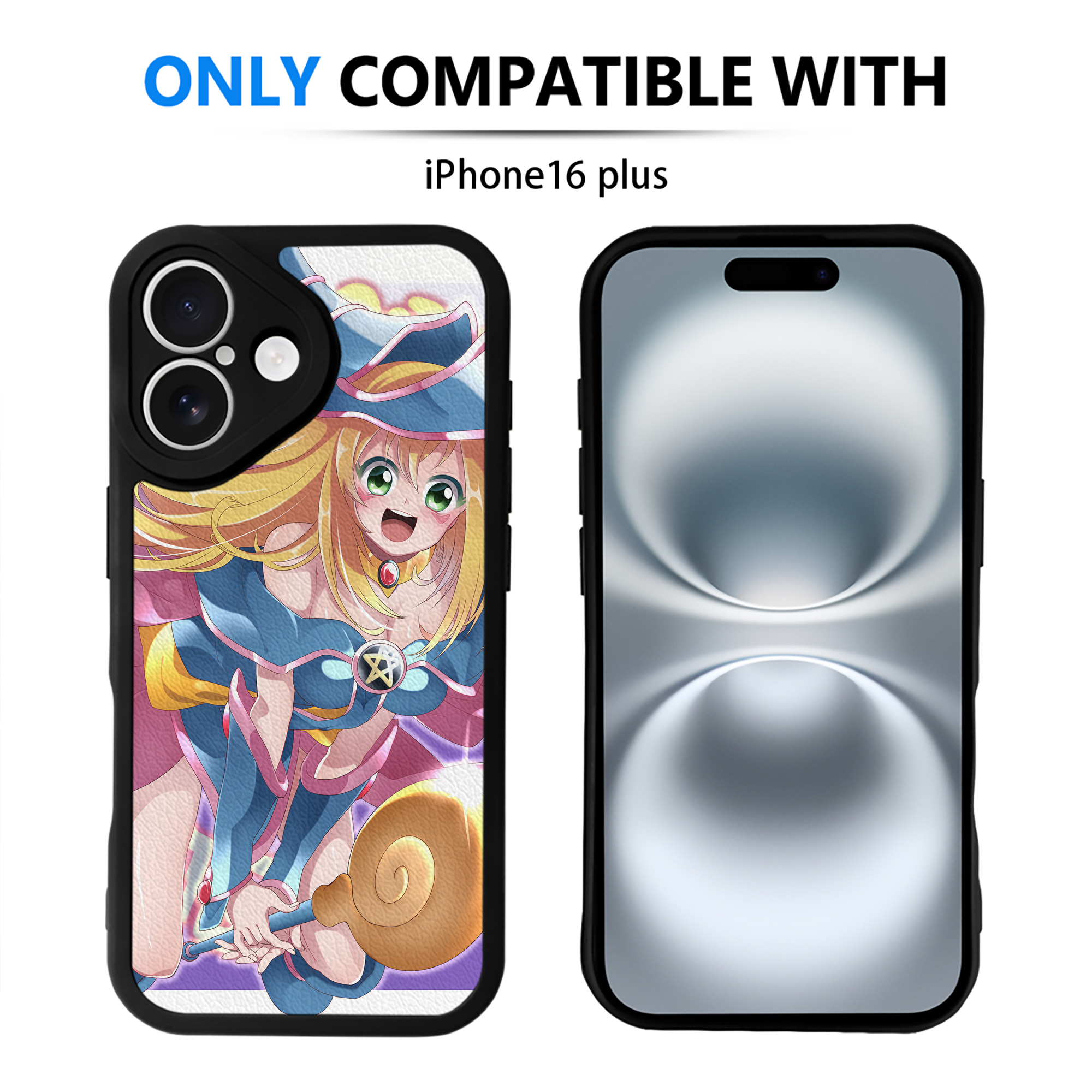 （画像用） 遊☆戯☆王 Yu-Gi-Oh! 【iPhone 16シリーズ対応】シリコンスマホケース（レザー調） 材質：シリコン